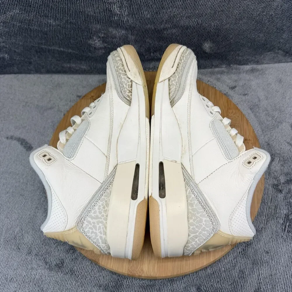 Jordan Shoes Mens Size 10 White Gray Mid Top Basketball Sneakers FJ9479-100